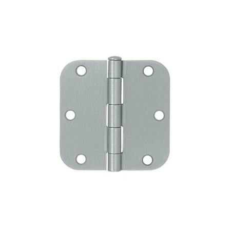 Deltana Satin Brass 3.5 x 3.5 Plain Bearing 5/8 Radius Corners Mortise Hinge, 10PK pairs S35R526D-XCP10
